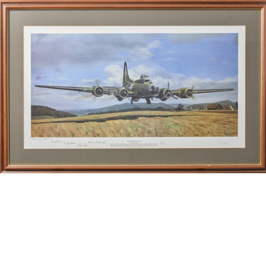 Framed & Glazed Limited Edition Print ‘A GREEN HILL FAR AWAY’ By Robert Tomlin with original Signatures - VIN801W