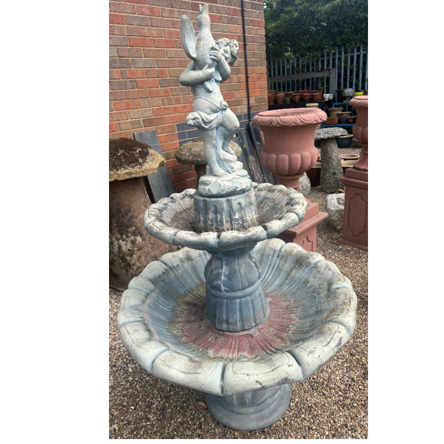 2 Tier Stone Garden Water Fountain - VIN753R