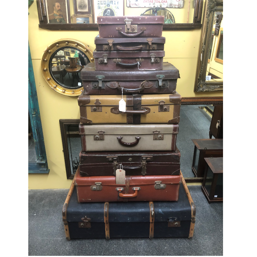 Various trunks, suitcases available from £8.00