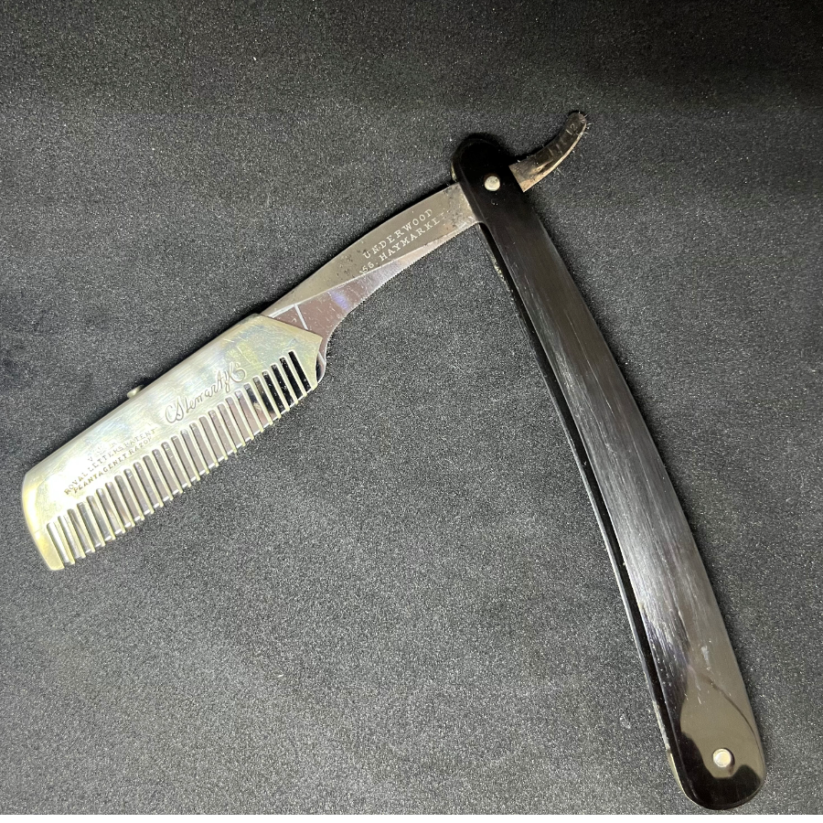 Antique Plantagenet Guarded Straight Razor - VIN722L