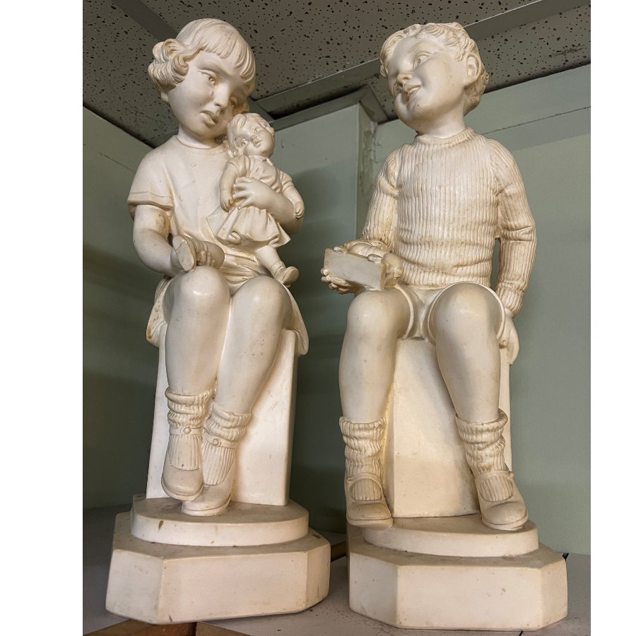 Pair of Fabulous sculptures of young children - VIN848E