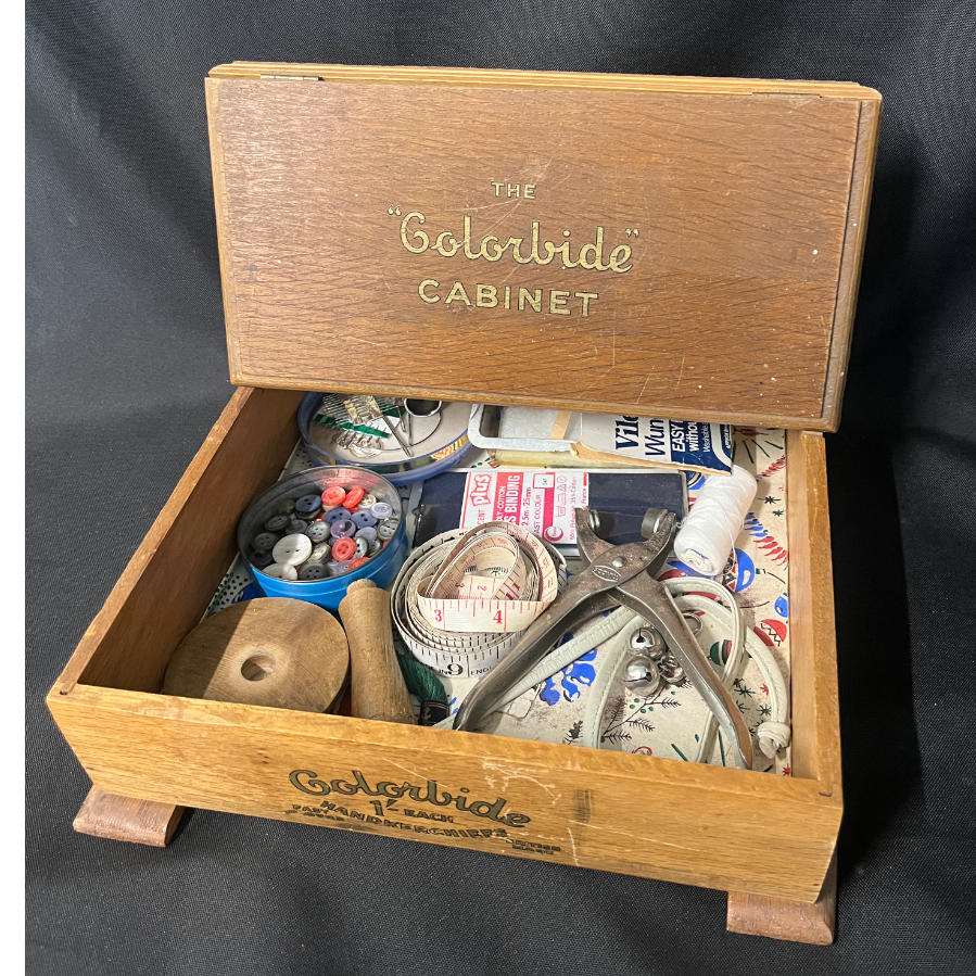 Vintage Shop Counter Handkerchief Display Cabinet - 'The Colorbide Cabinet' - VIN1051M