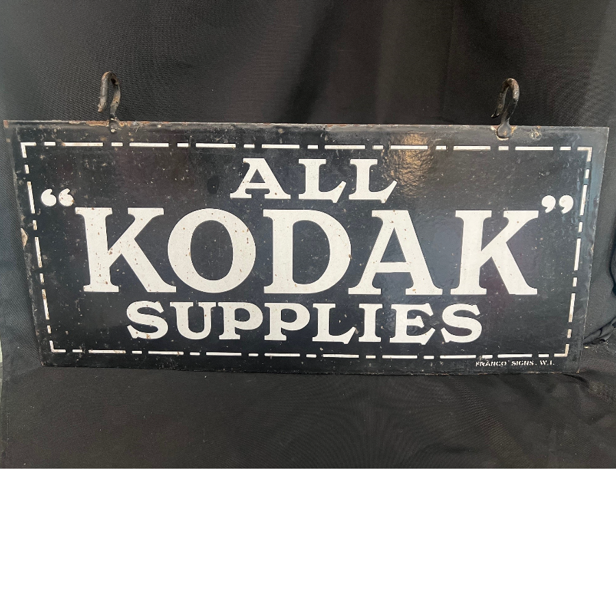 1930's Original Double Sided Enamel Sign Advertising 