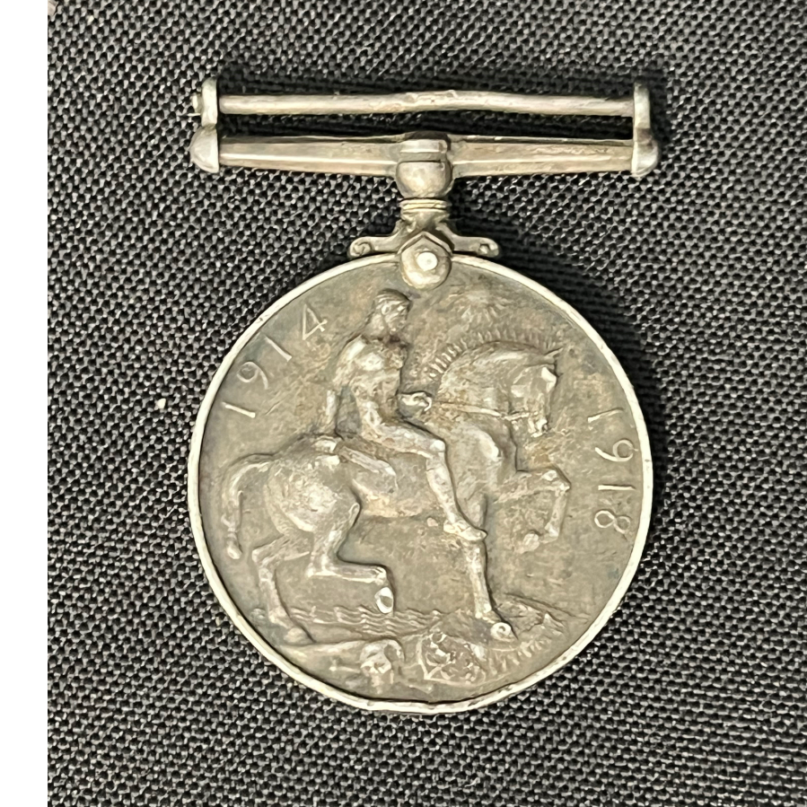 WW1 British War Medal Awarded to Private Thomas Smith from the Scotland Regiment - VIN1046G