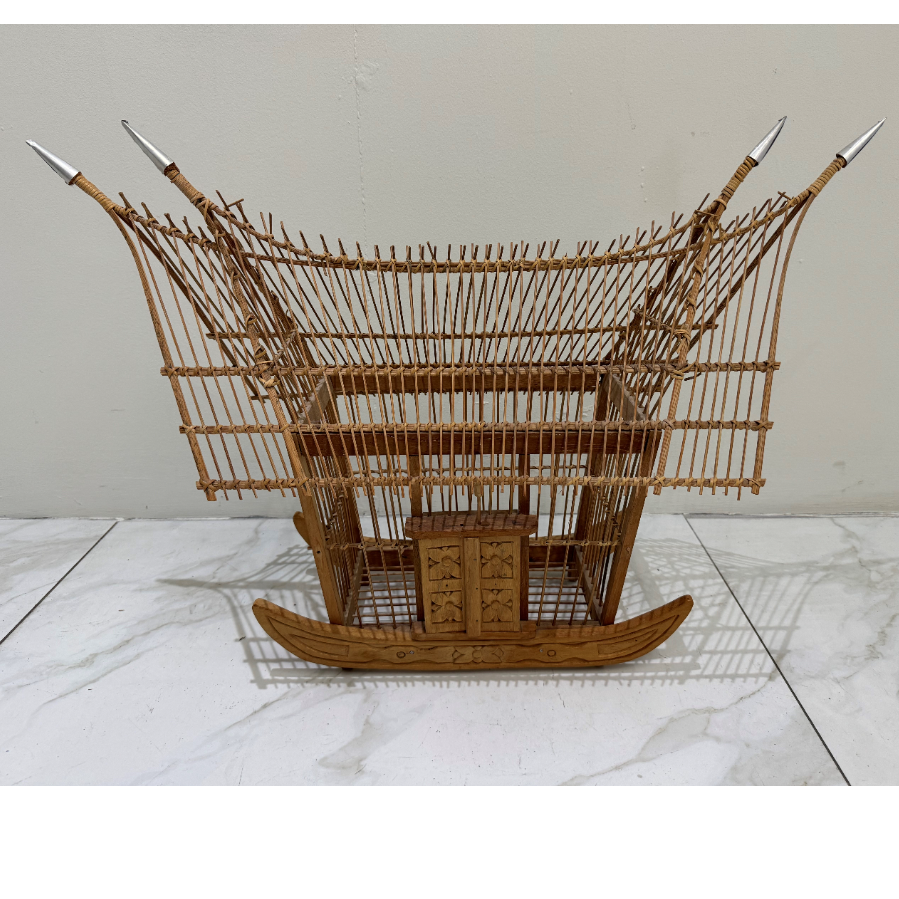 Decorative Bamboo bird cage - VIN1072E