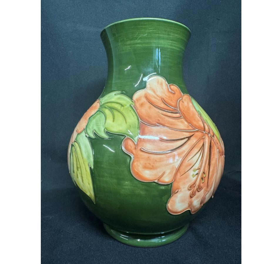 Moorcroft Hibiscus Flower Vase - VIN1024A