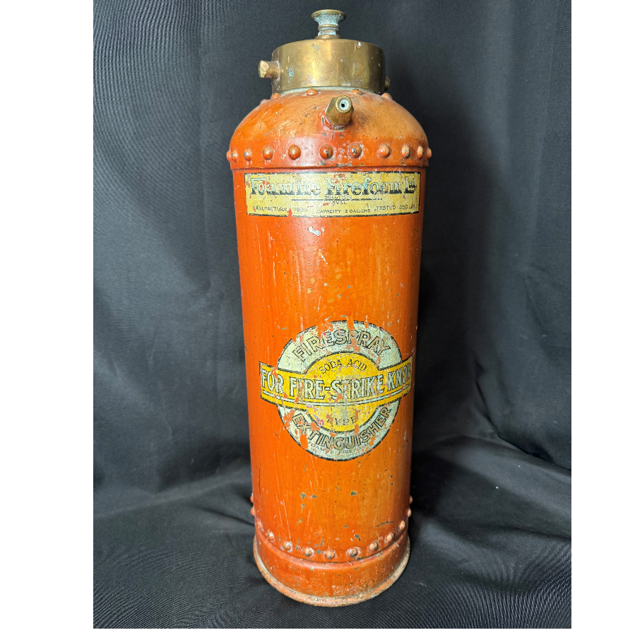 Vintage 1930’s Wartime Foamite Large Fire Extinguisher- VIN1080F