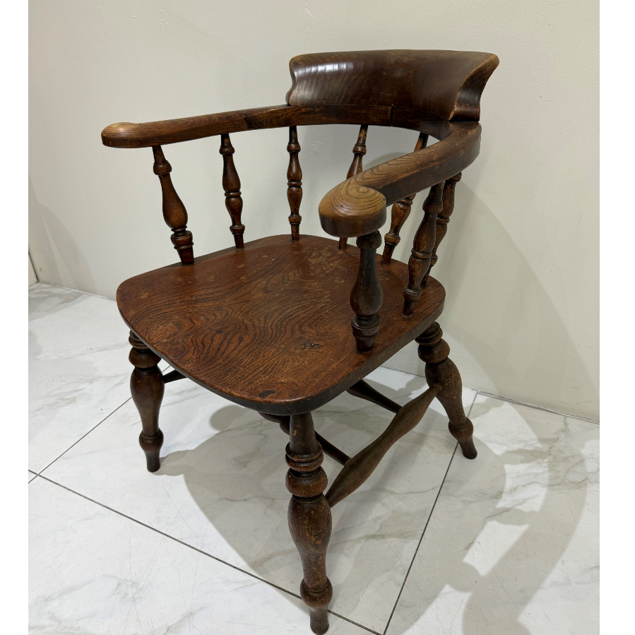 Victorian Smokers Bow Arm Chair - VIN1092M