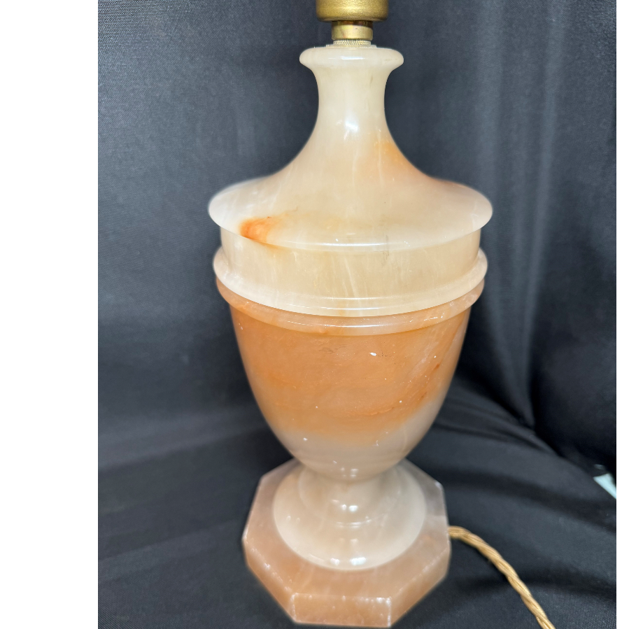 1960’s English Alabaster Lamp crafted by Nigel Owen - VIN1065Z