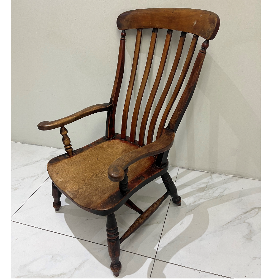 Antique Farmhouse High Back Windsor Chair - VIN1104A