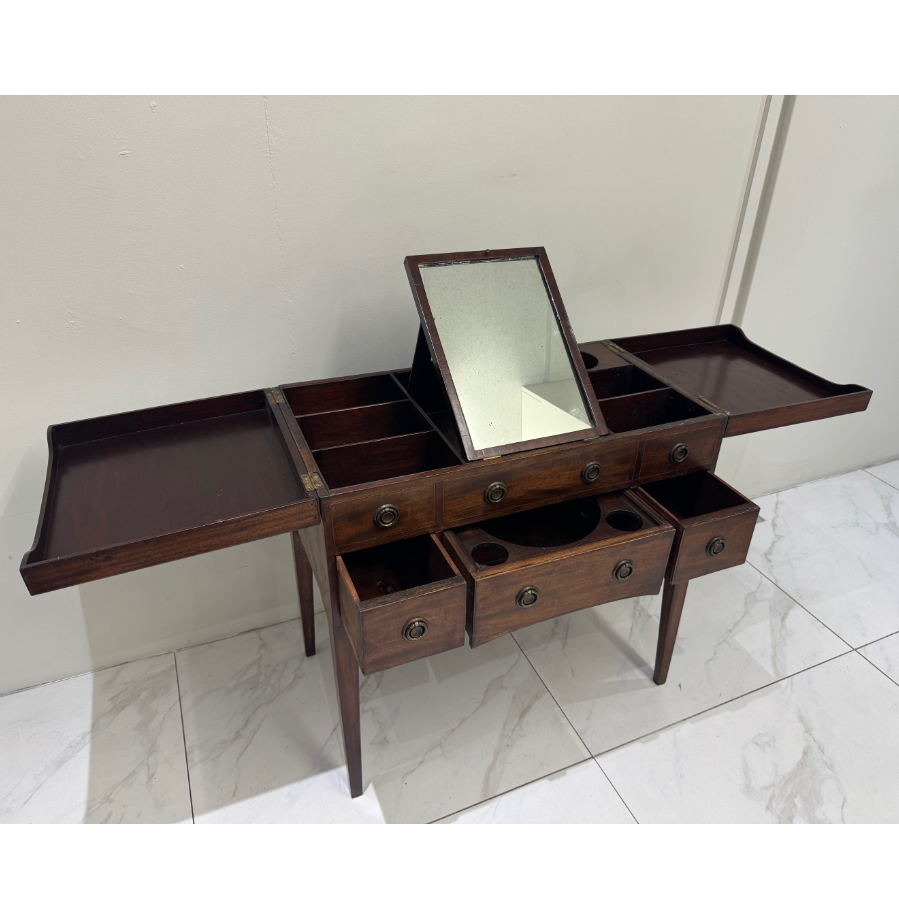 George III Circa 1780 Mahogany Enclosed Dressing Table - VIN1103R