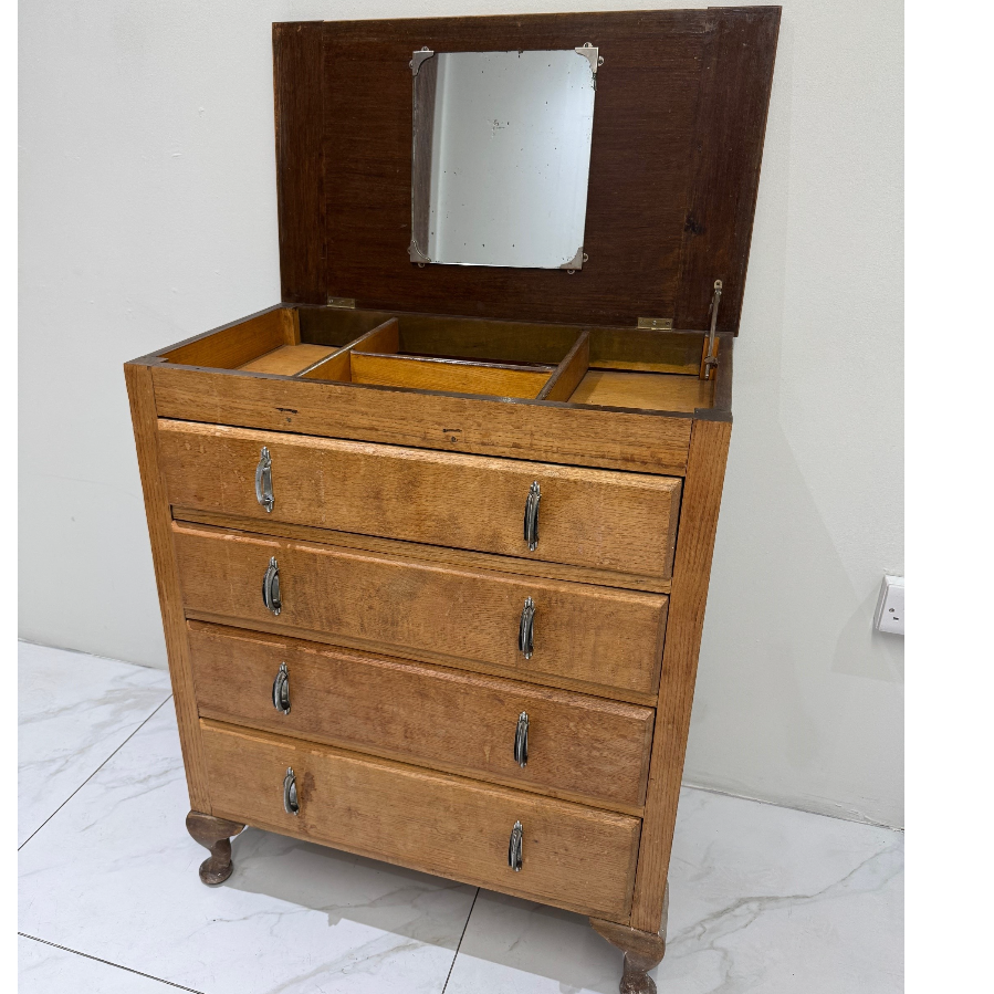 Chest Of Drawers with Mirrored Open Top - VIN1102T