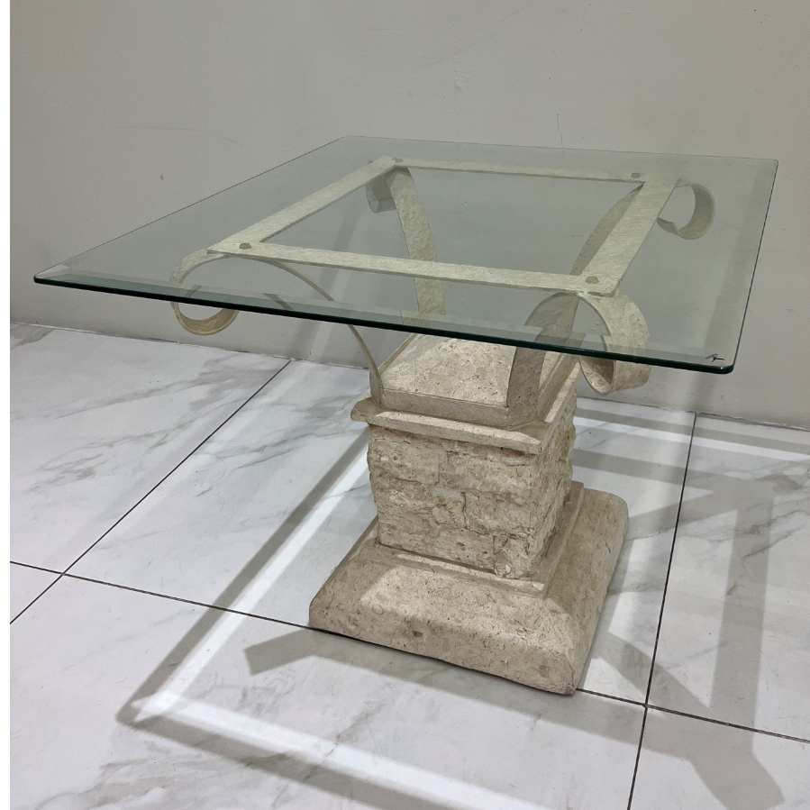 Glass Topped Small Table - VIN1094L