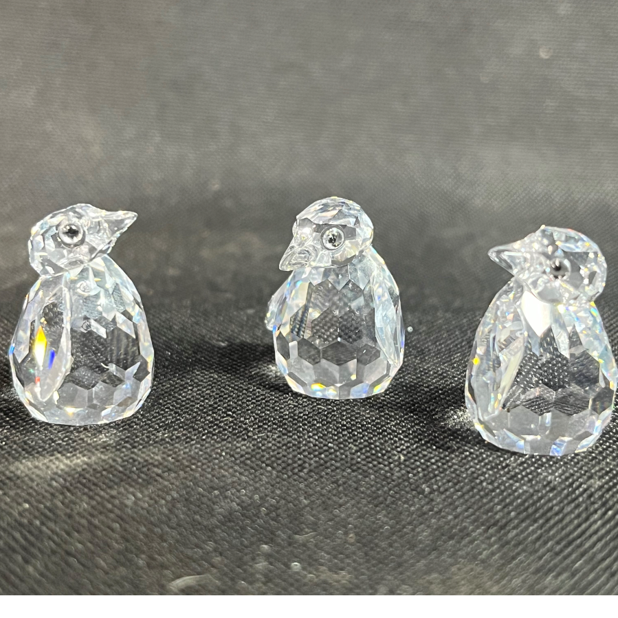 Swarovski Crystal Set of 3 Baby Penguins - VIN1103H