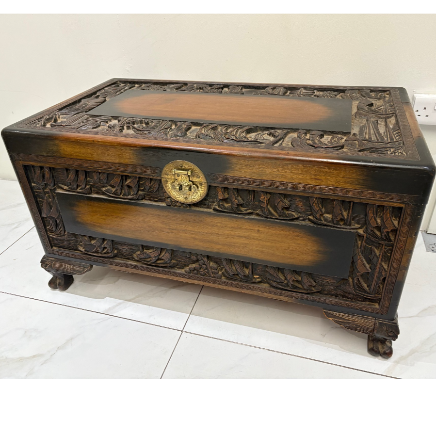 Carved Blanket Box - VIN