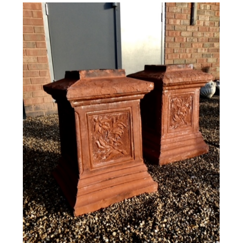 Original 19th century Victorian Terracotta Plinth VIN499J, 2 Available.