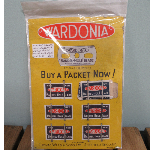 Vintage Wardonia Dispenser Card VIN329F