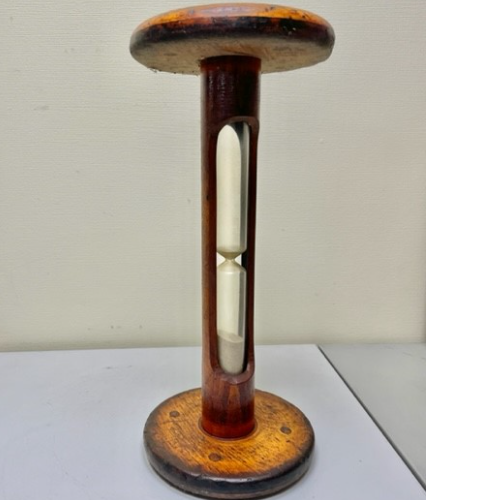 Antique Victorian Tall Kitchen Sand Timer in Fruitwood - VIN787H